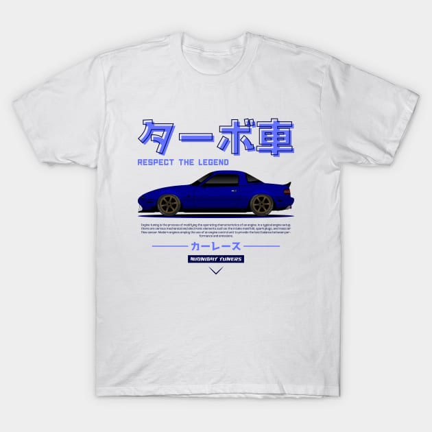 Blue JDM Miata NA Legend T-Shirt by RacingSize